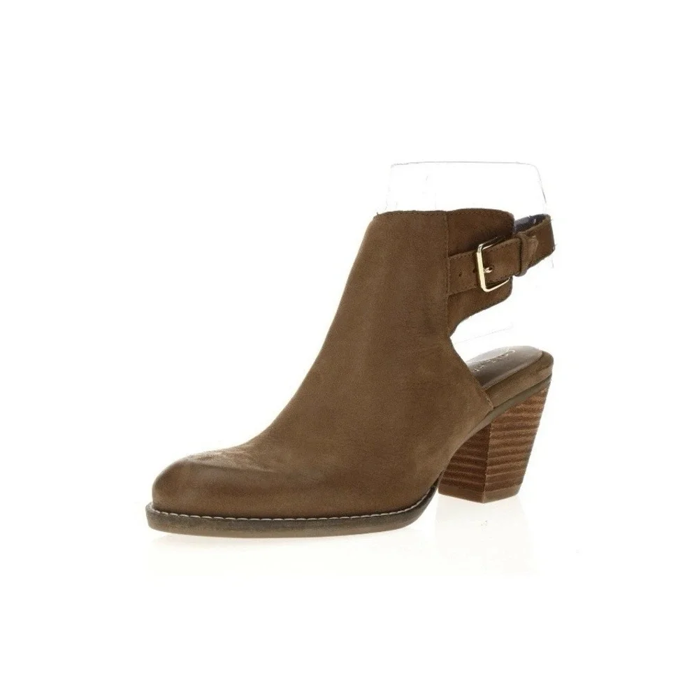Cole Haan Pippa Womens Brown Leather Booties Sling Back Ankle SZ‎ 8